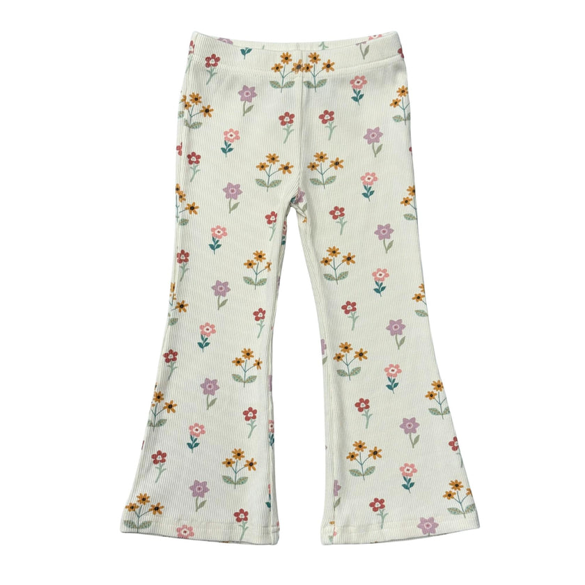 Girls Flare Pants in Meadow Bloom