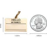 Hello My Name is Pet ID Tag