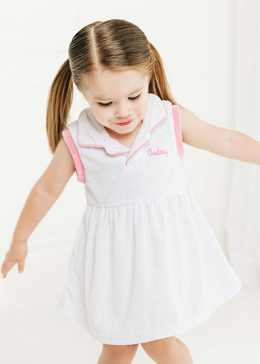 Custom Embroidered Terry Polo Dress
