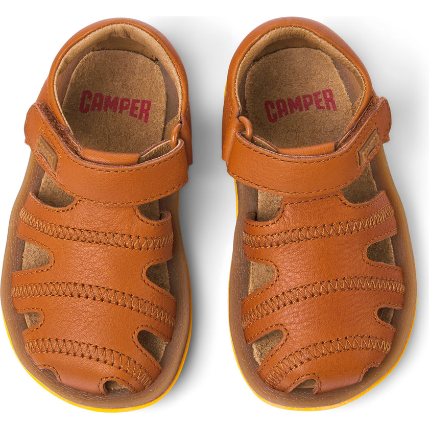 First Walkers Bicho Sandals Hook&Loop, Medium Brown