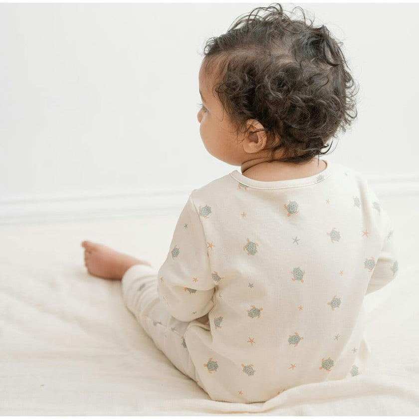 Quinn Magnetic Playsuit in Turtles