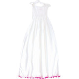 Malta Long Dress with Pompom Pink