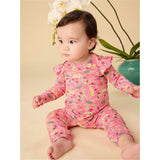 Ruffle Shoulder Baby Romper