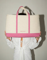 Insulated Soft-Shell Cooler Tote, Pink Canvas