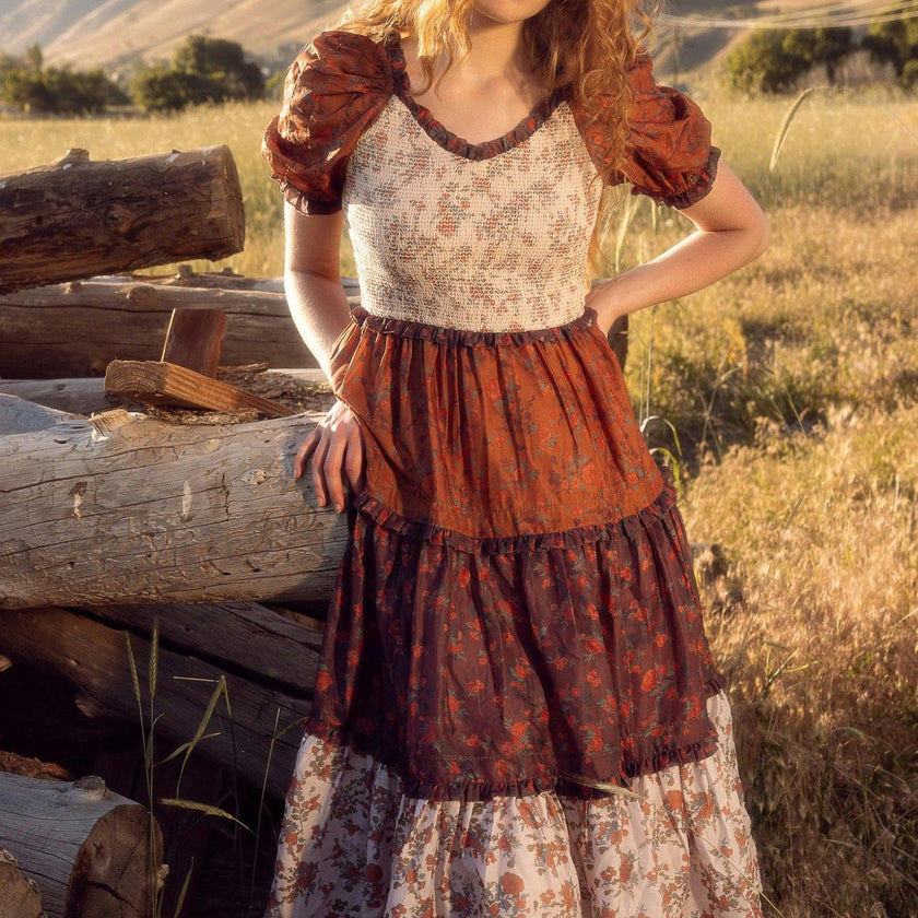 Emily Dress in Fall Floral