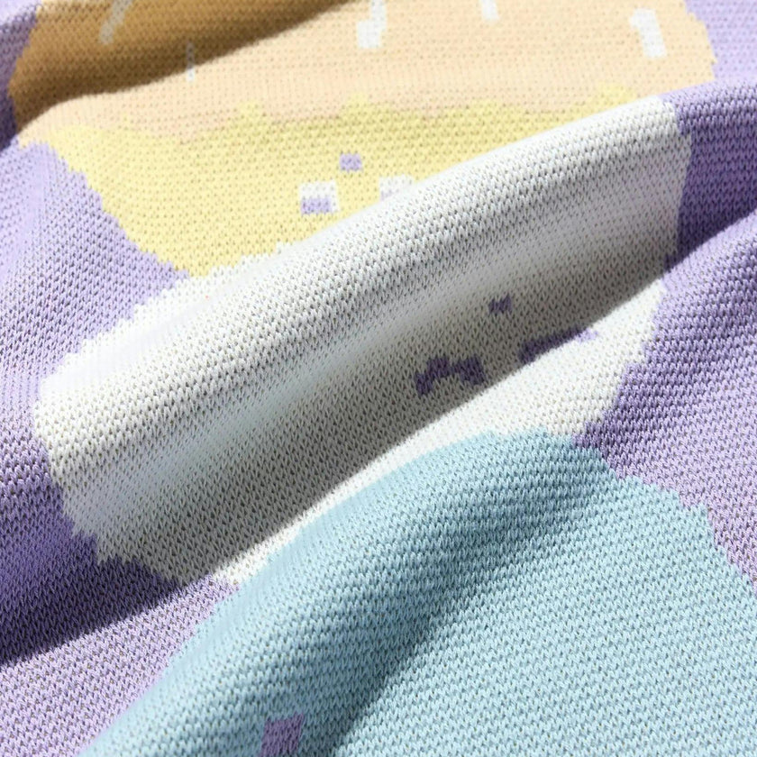 Ice Cream Knit Mini Blanket