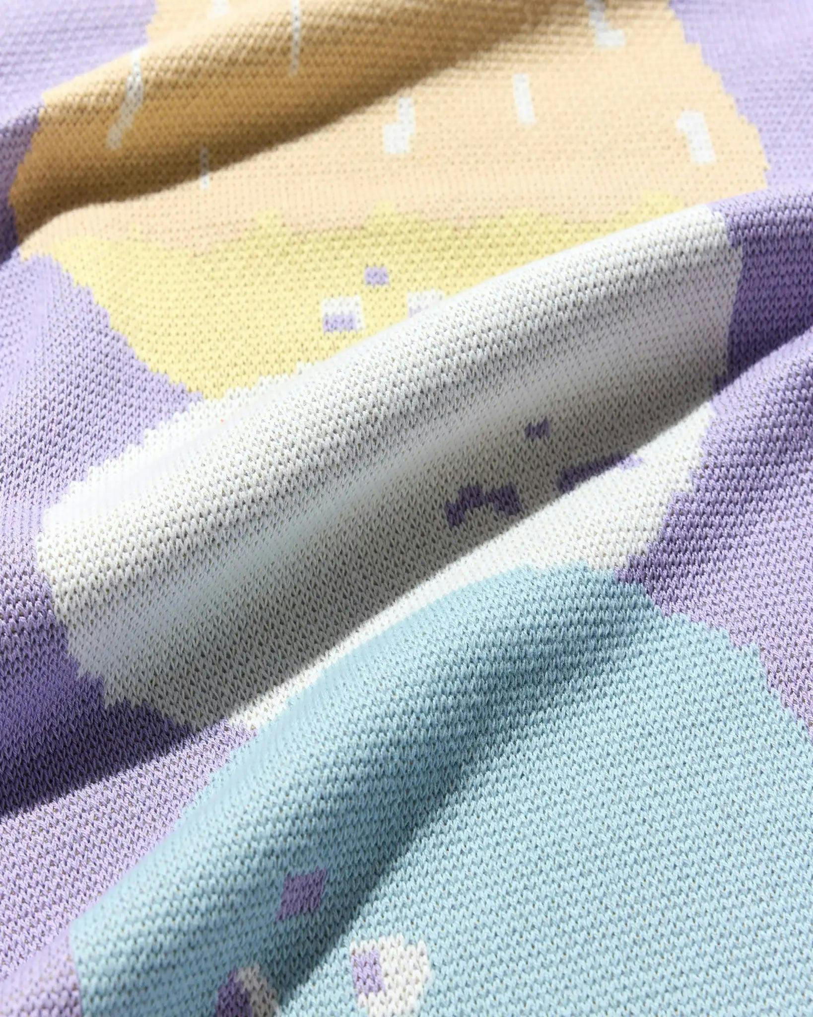 Ice Cream Knit Mini Blanket