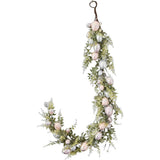 Pink, Blue and Silver Metallic Foil Speckle Easter Egg Garland
