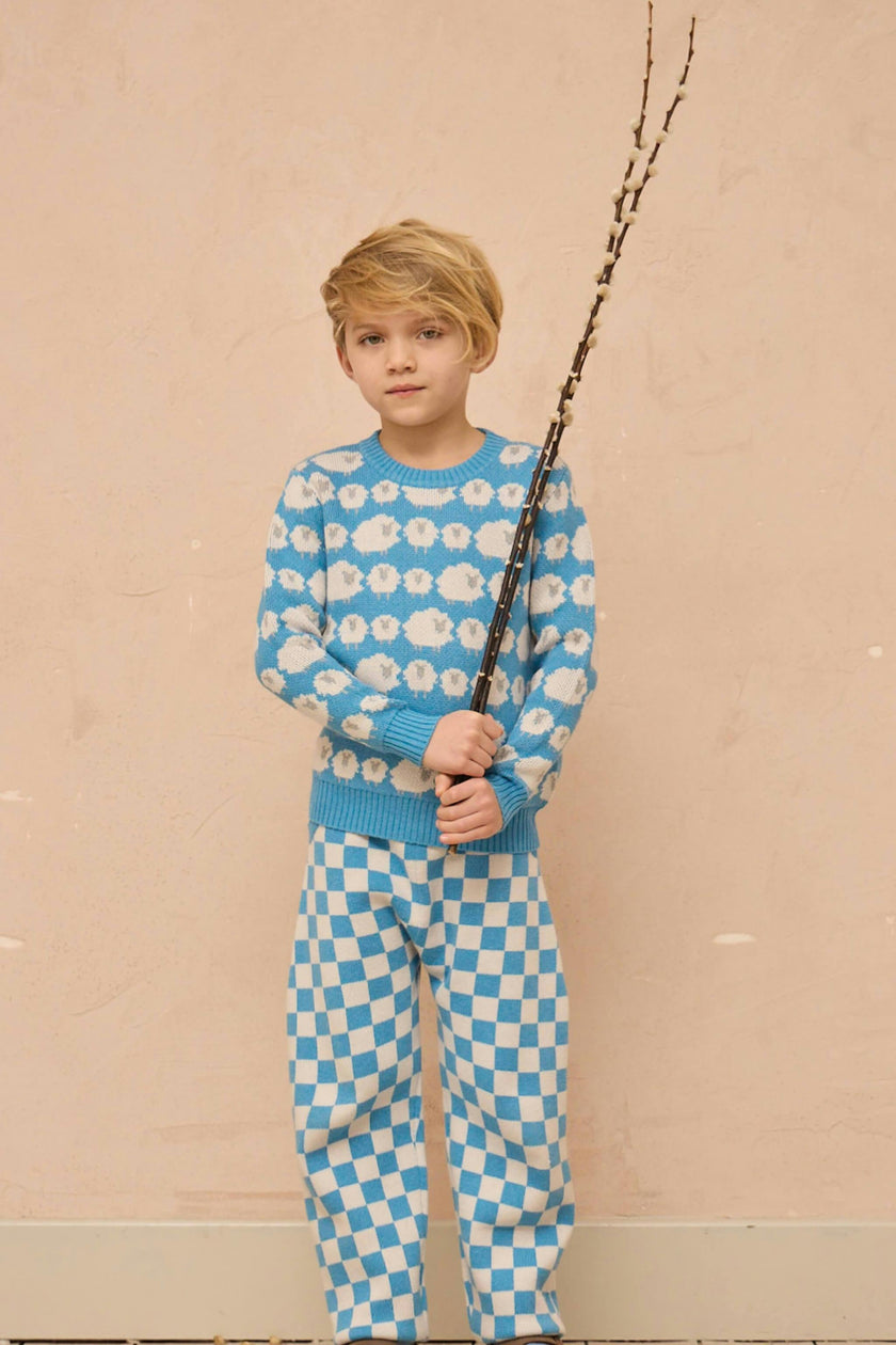 Flock of Sheep Jumper | Iceland Blue