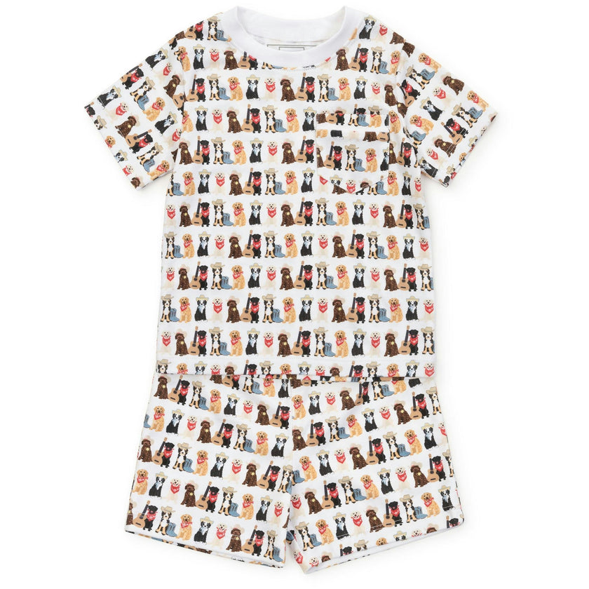Charles Boys' Short Set - Western Pups