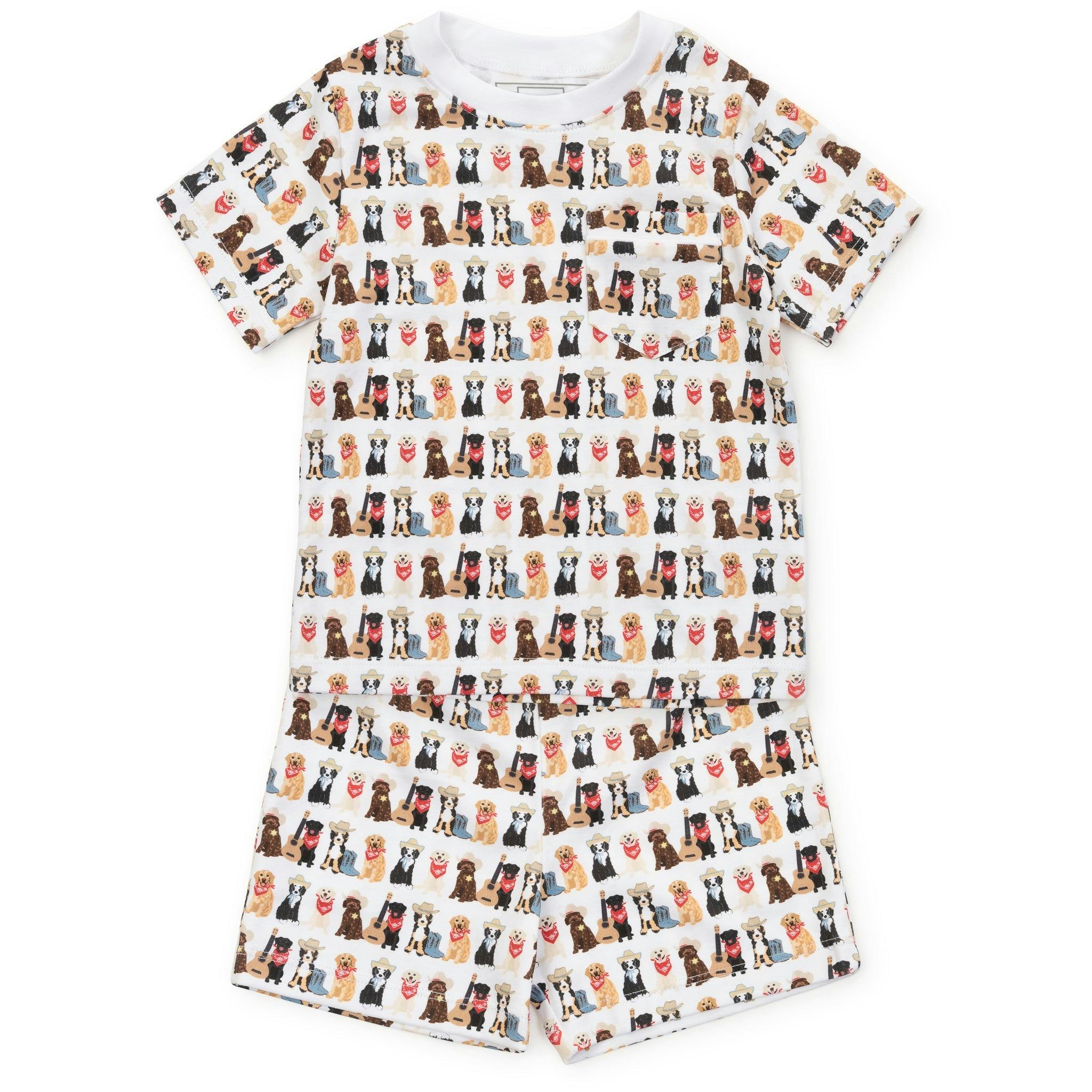 Charles Boys' Short Set - Western Pups
