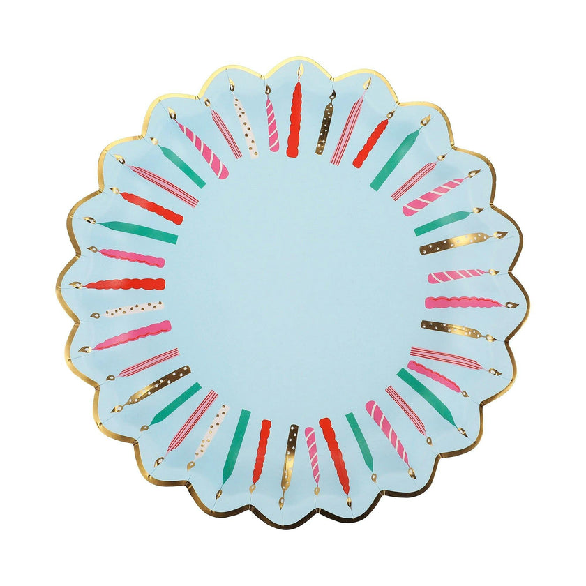 Birthday Candles Dessert Plates (10 count)