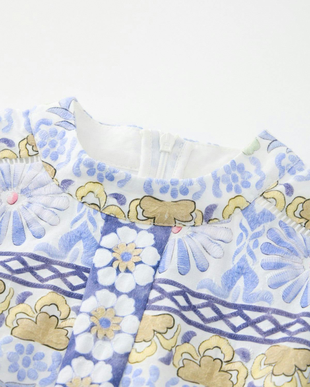 Yoselin Embroidered Mini Dress