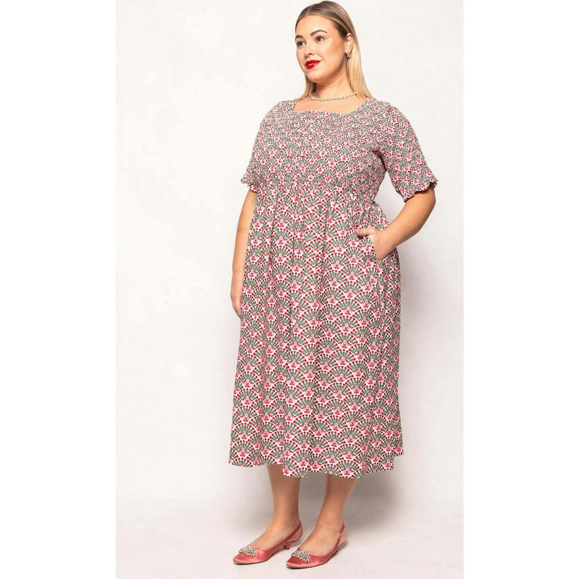 Parker Dress in Floral Fan