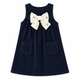 Malice Velvet Dress for Girls with a Bow