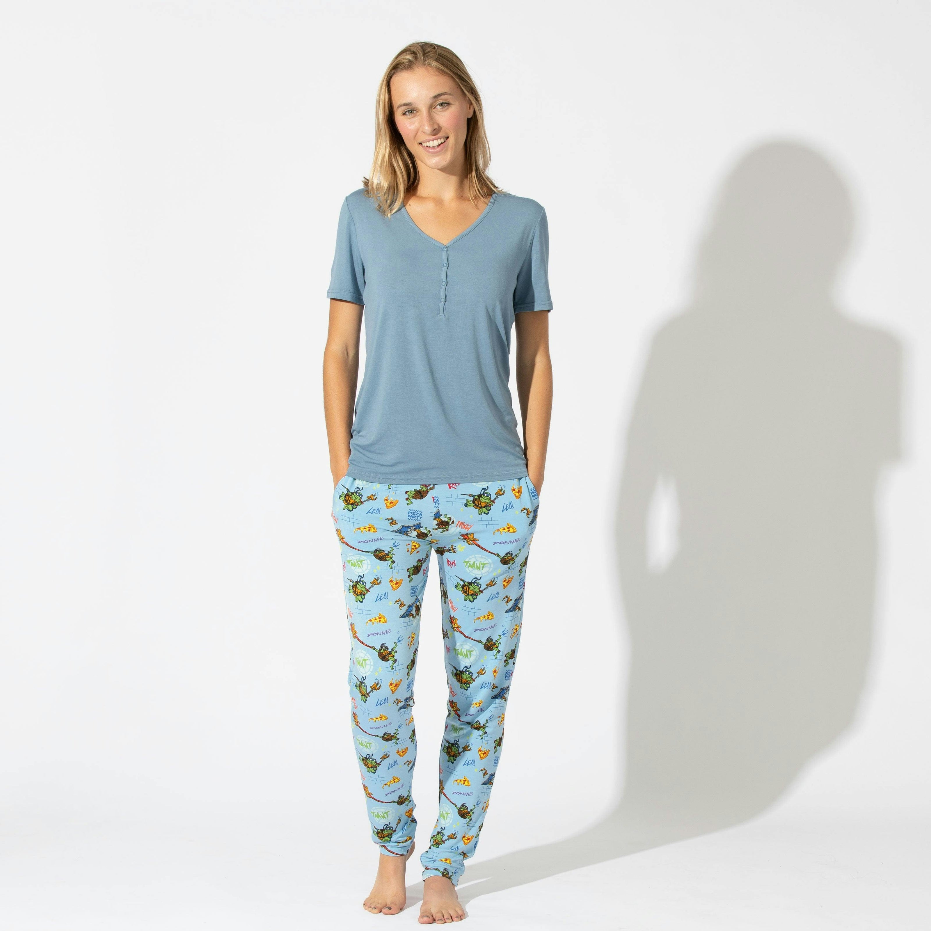 Teenage Mutant Ninja Turtles: Mutant Mayhem Movie Bamboo Women's Pajama Set