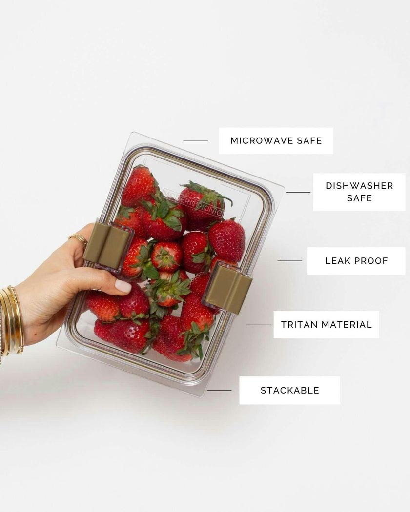 Stackable, Microwave + Dishwasher Safe Food Container Set, 10 Set