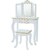Teamson Kids Wooden Polka Dot 2-pc. Play Vanity