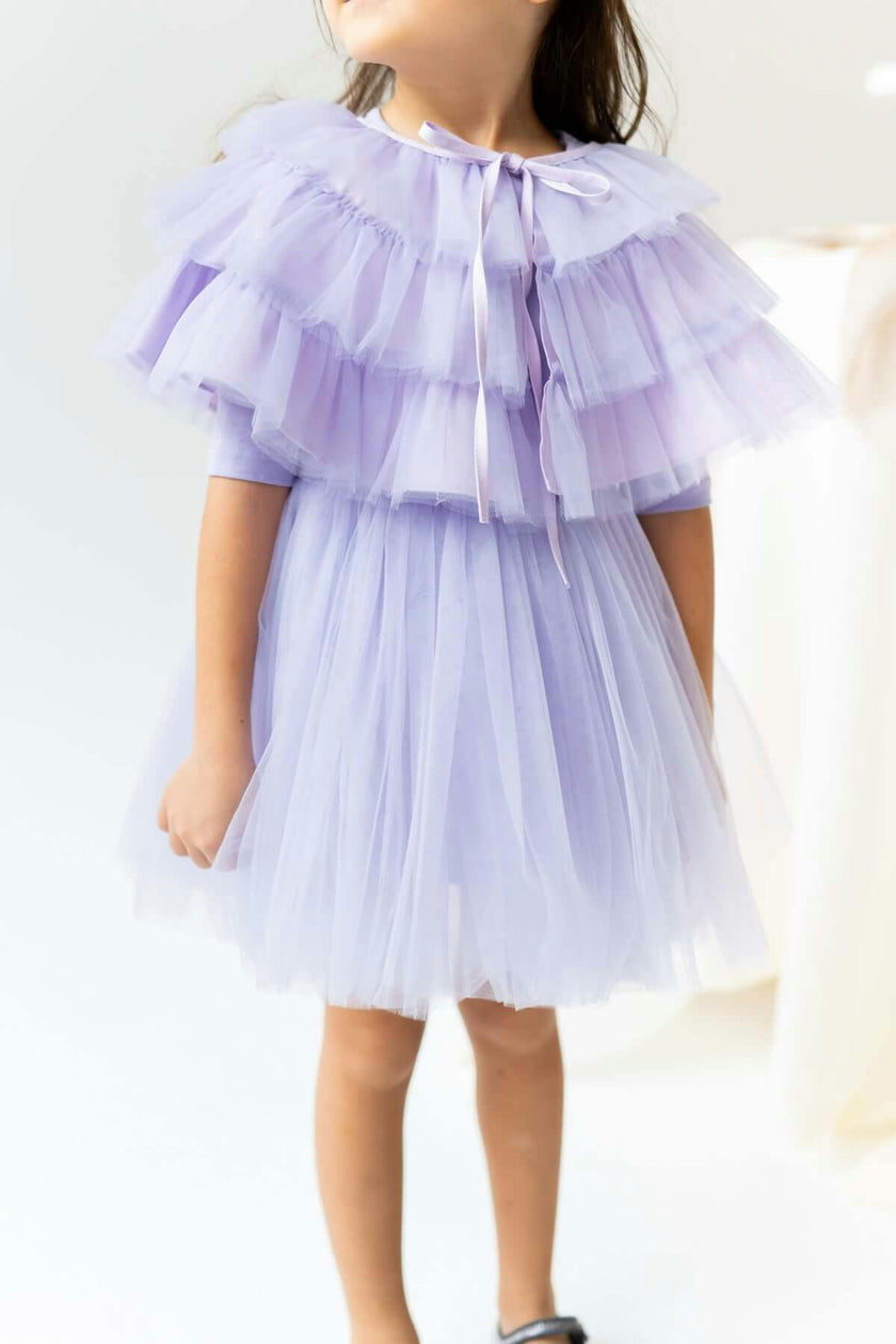 Purple Bloom Dress Set