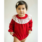 Lace Collar Bubble Romper