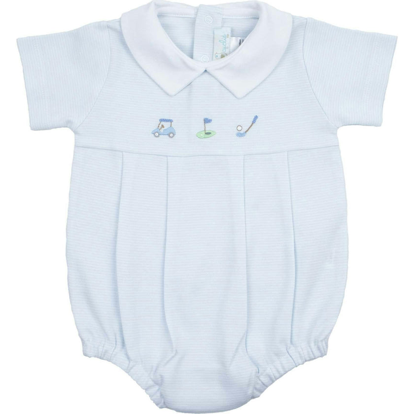 Pointed Collar Golf Bubble Romper