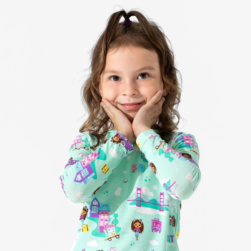 Gabby's Dollhouse: Cat Francisco Bamboo Kids Pajamas