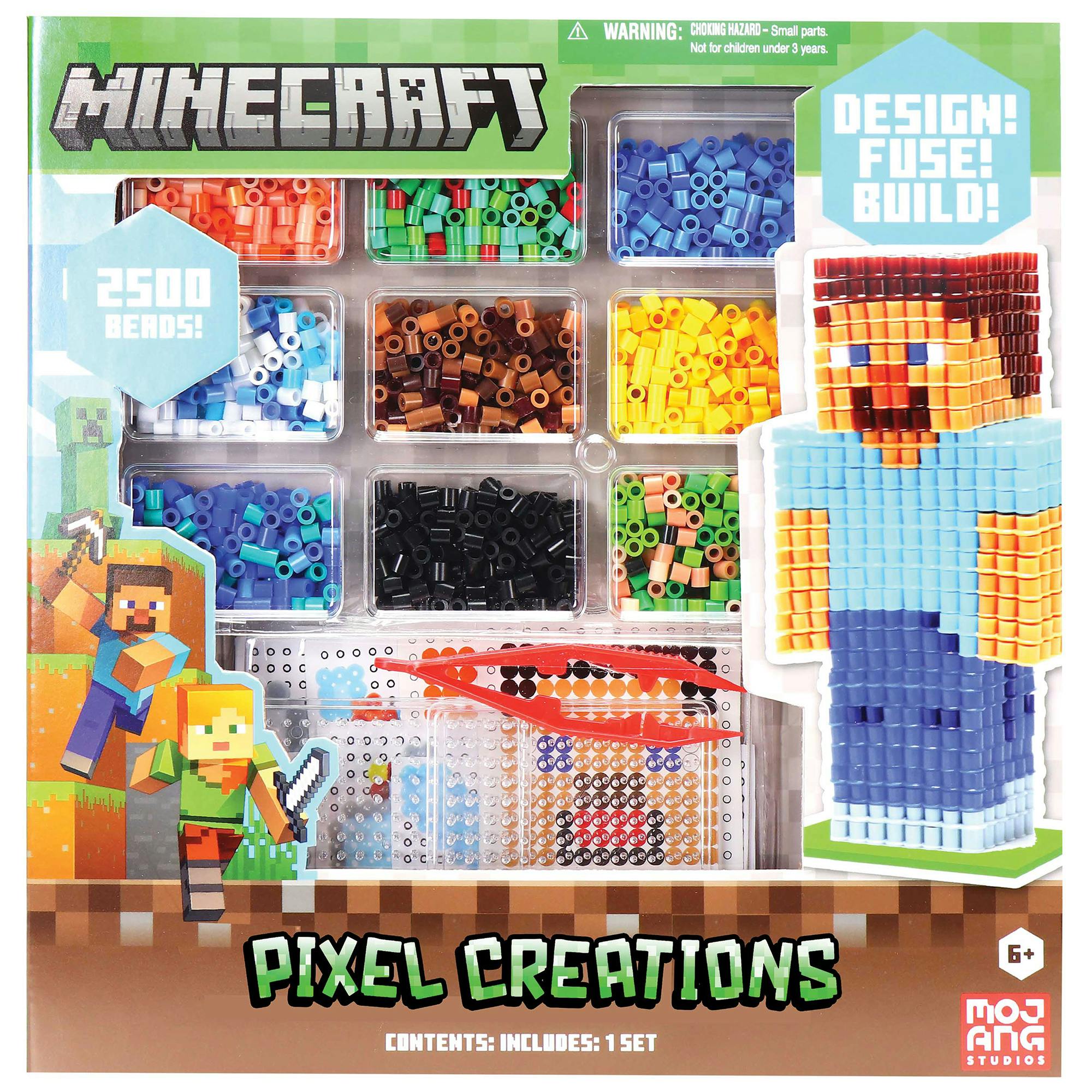3D Pixel Creations: Minecraft - 2500 Beads