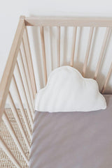 Block-Printed Cotton Fitted Crib Sheet