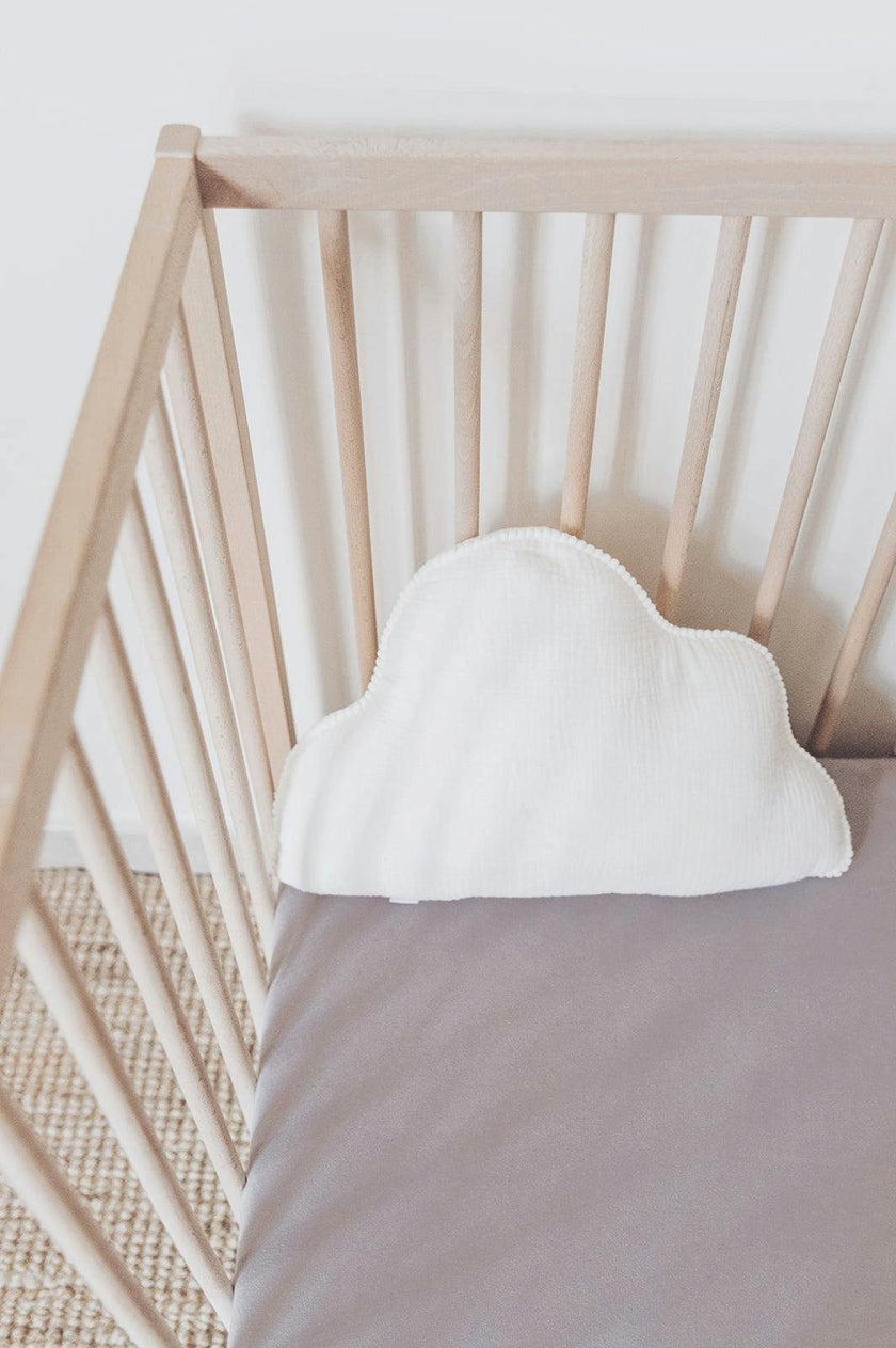 Block-Printed Cotton Fitted Crib Sheet