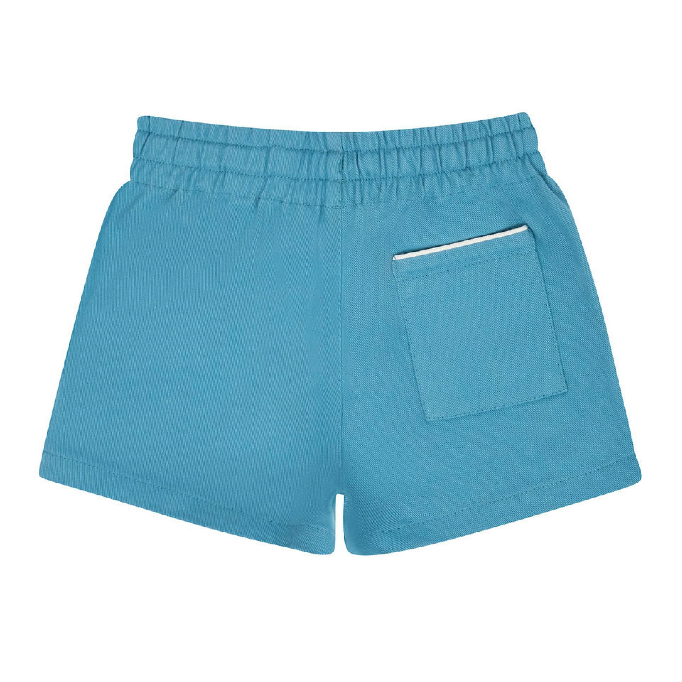 boys cerulean blue ultra-soft twill shorts