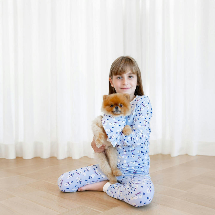 Organic Kids Pajamas - Winter Snowmen