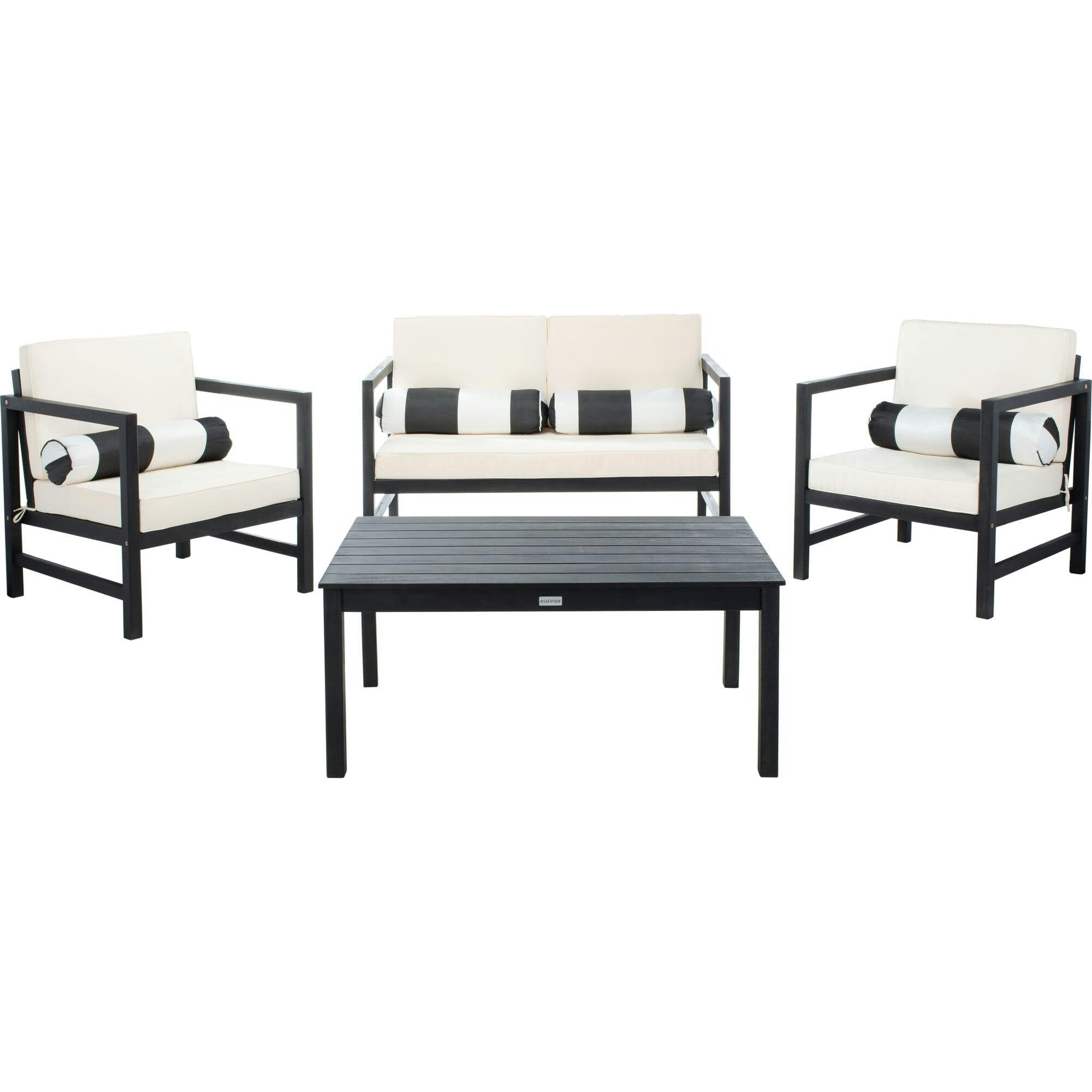Montez 4-Piece Outdoor Set with Accent Pillows
