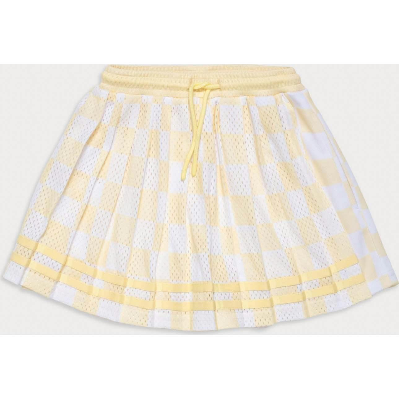 Play Pleated Skort in Lemonade Check