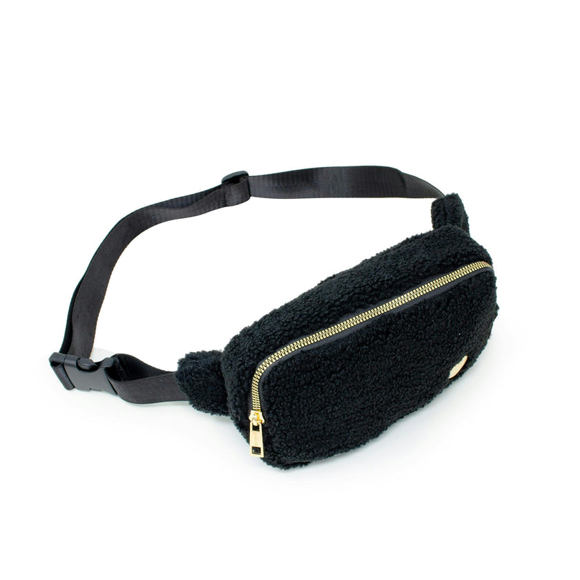 Fuzzy Belt Bag with Heart for Kids
