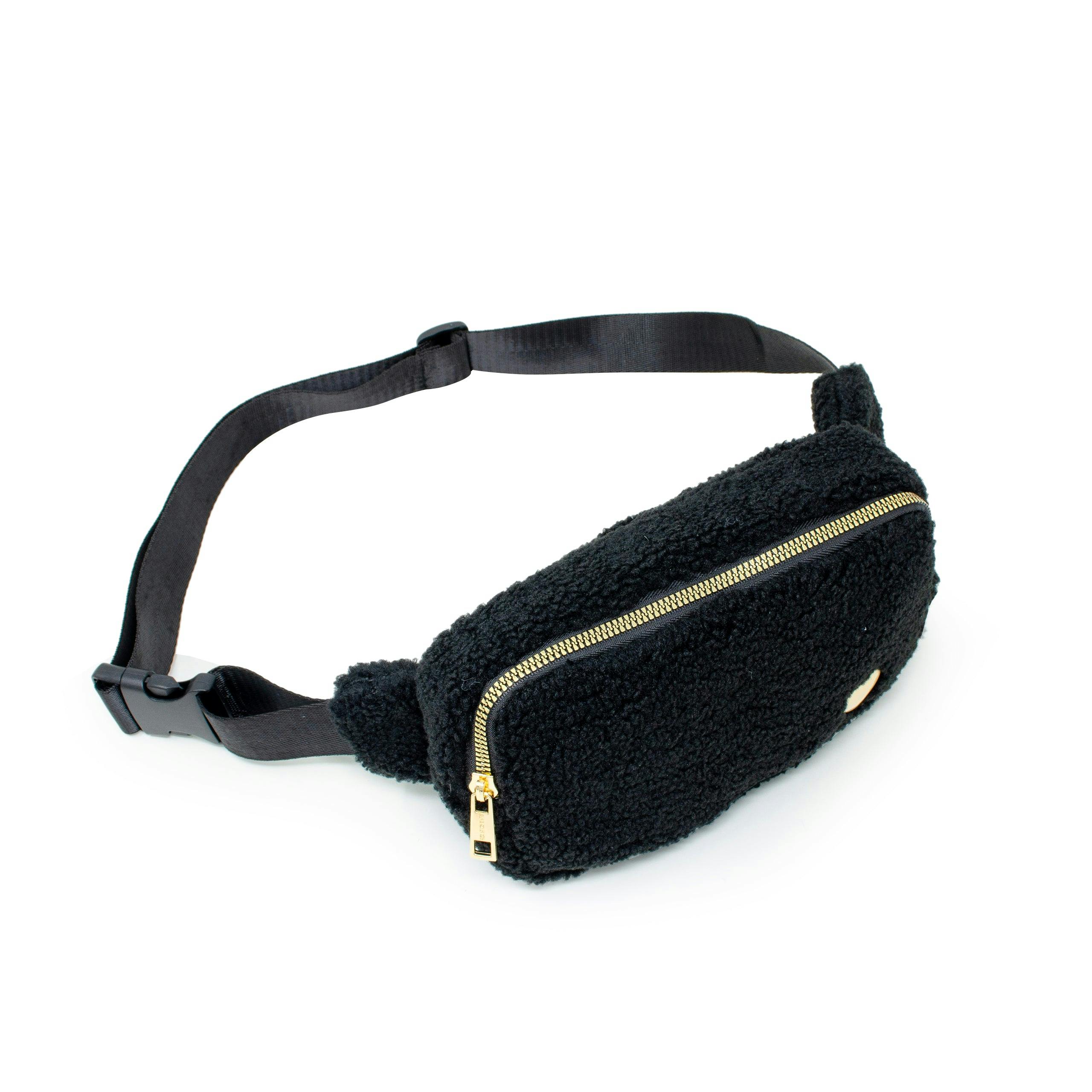 Fuzzy Belt Bag with Heart for Kids