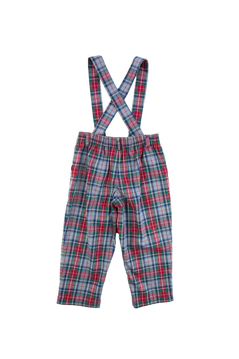 Plaid Pant With Removable Suspenders