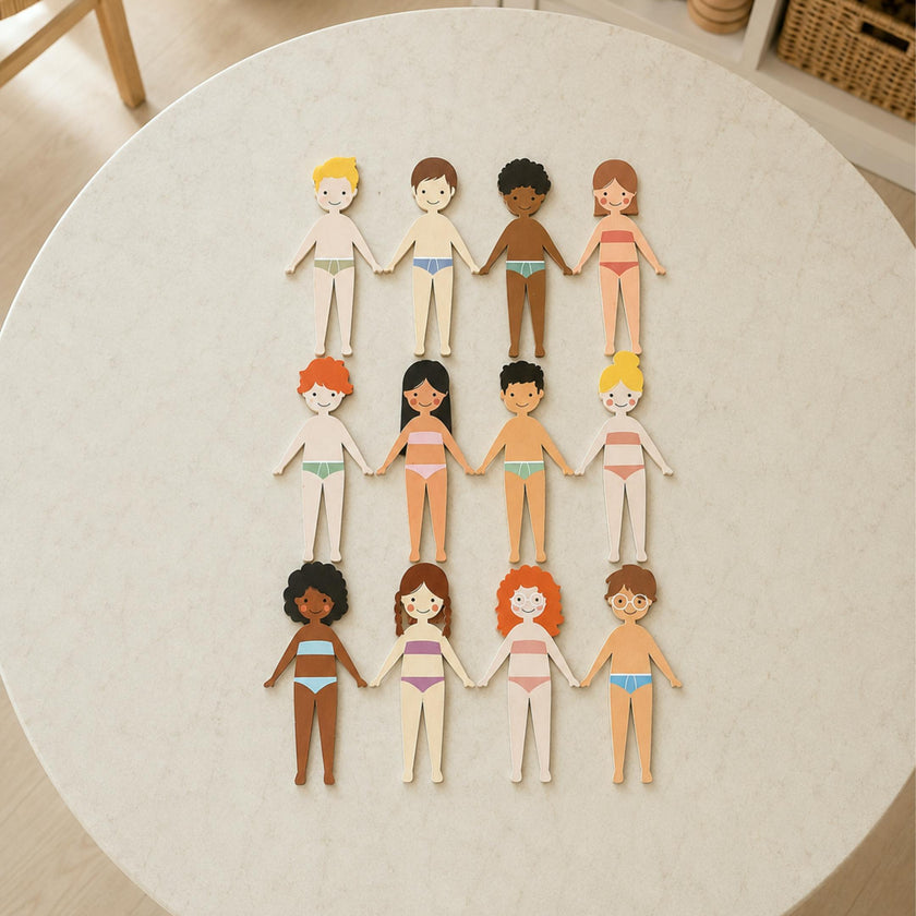 Magnetic Dress-Up Dolls Play Set
