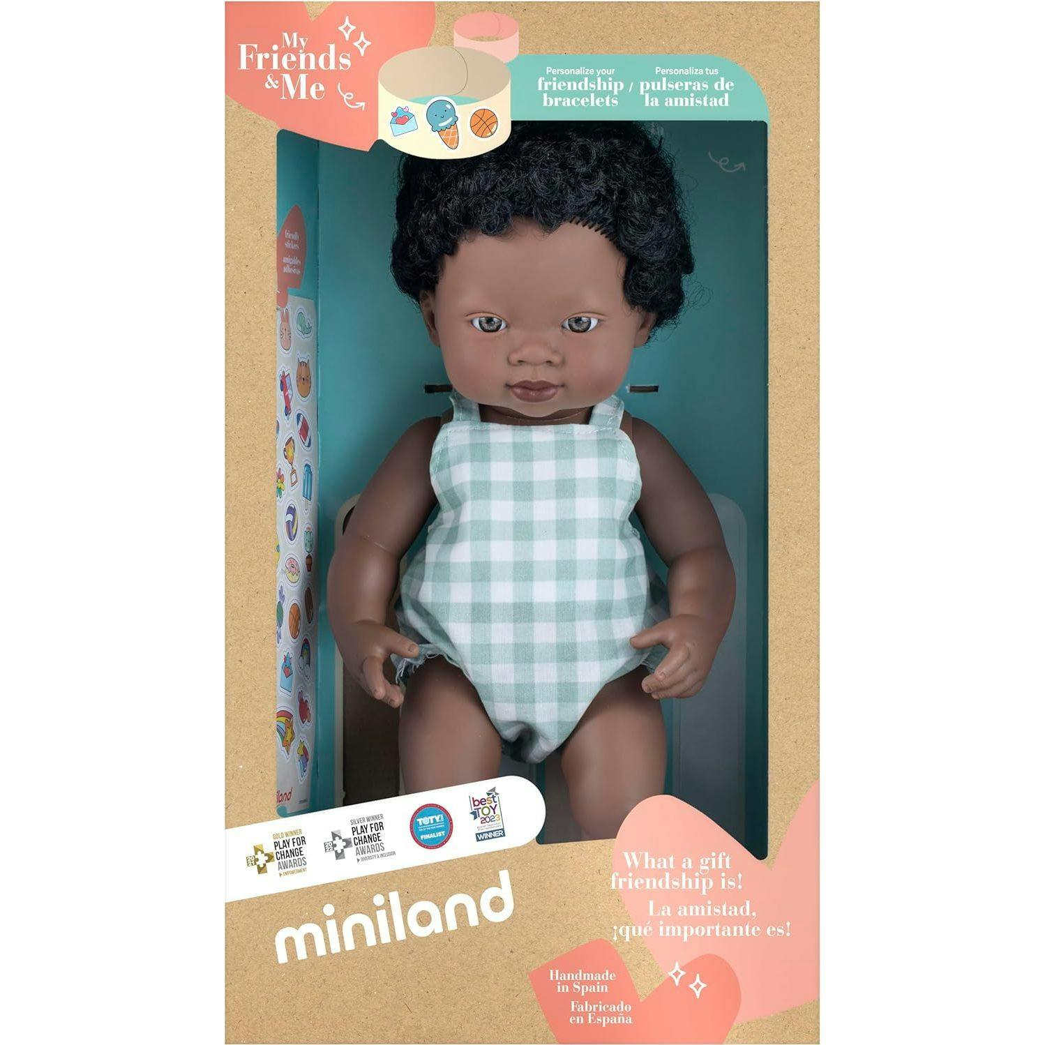 My Friends and Me Collection African Baby Boy Doll with Black Hair - 15