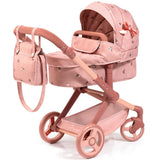 Doll Pram: Xeo - Pink & Flowers