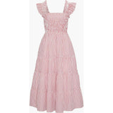 The Ellie Nap Dress - Red Ticking Stripe