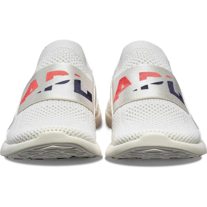 Youth's TechLoom Bliss Ivory / Red / Navy, White