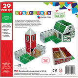 Farmyard Barn Magna-Tiles Structures