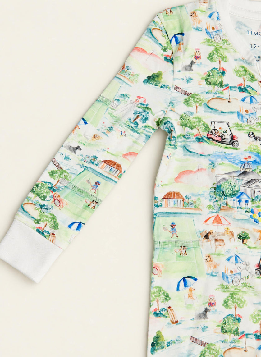Baby Zippered One-Piece - Dog Days at the Club