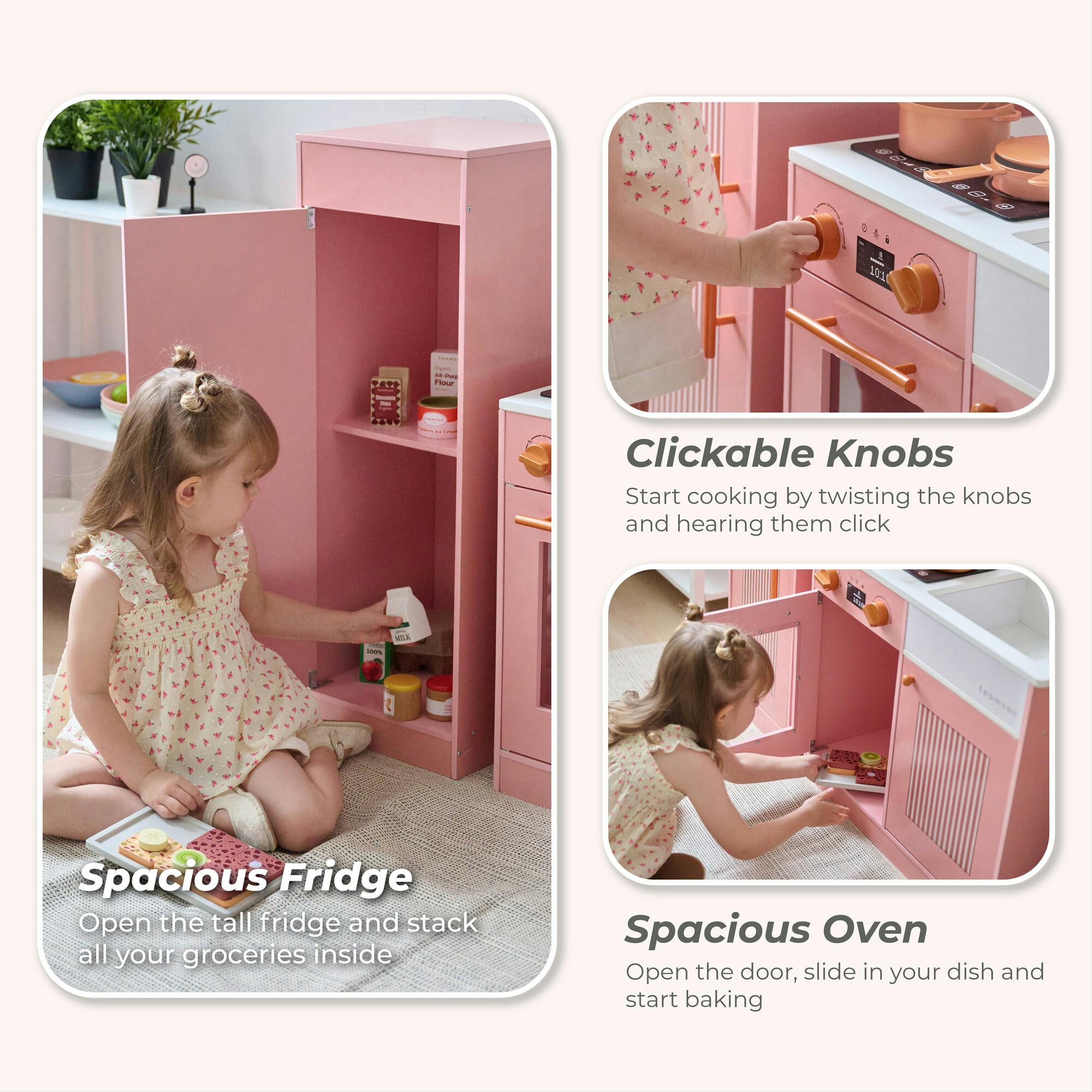 Teamson Kids Little Chef Chester Wooden Play Kitchen With 12 Accessories