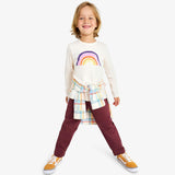 Kids stretch chino drawstring pant