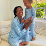 women's alpine fiore collared pima pajamas set