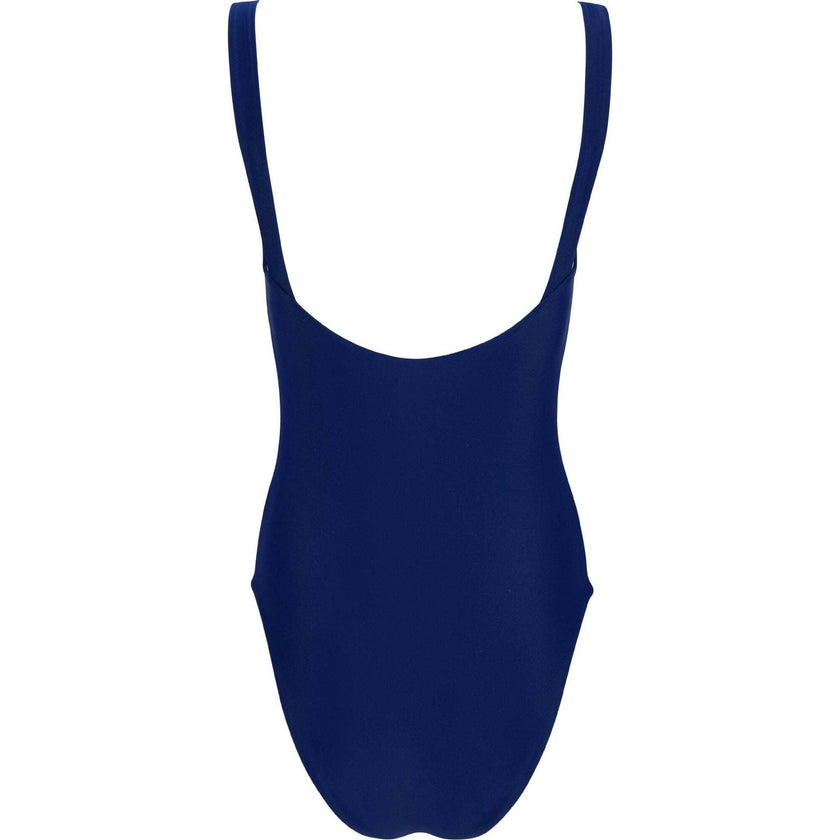 Women's Navy Low Back Simple One Piece