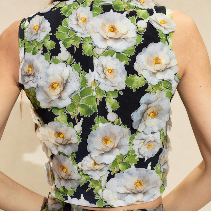 Cornelia Flower Appliques Top