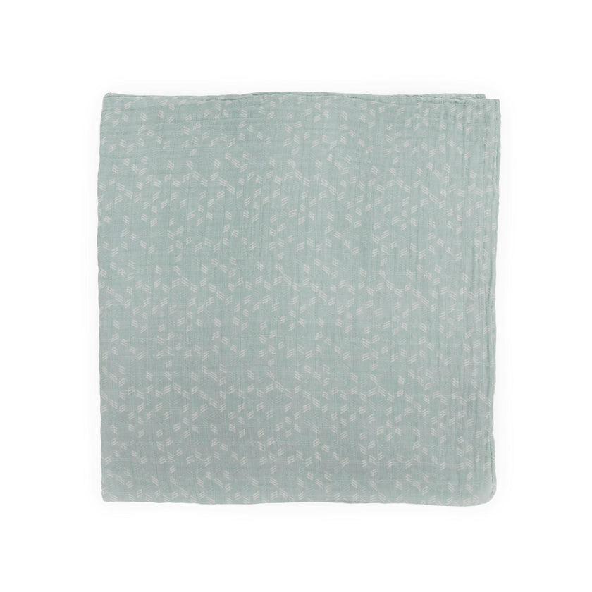 Cotton Muslin Swaddle Blanket - Misty Field