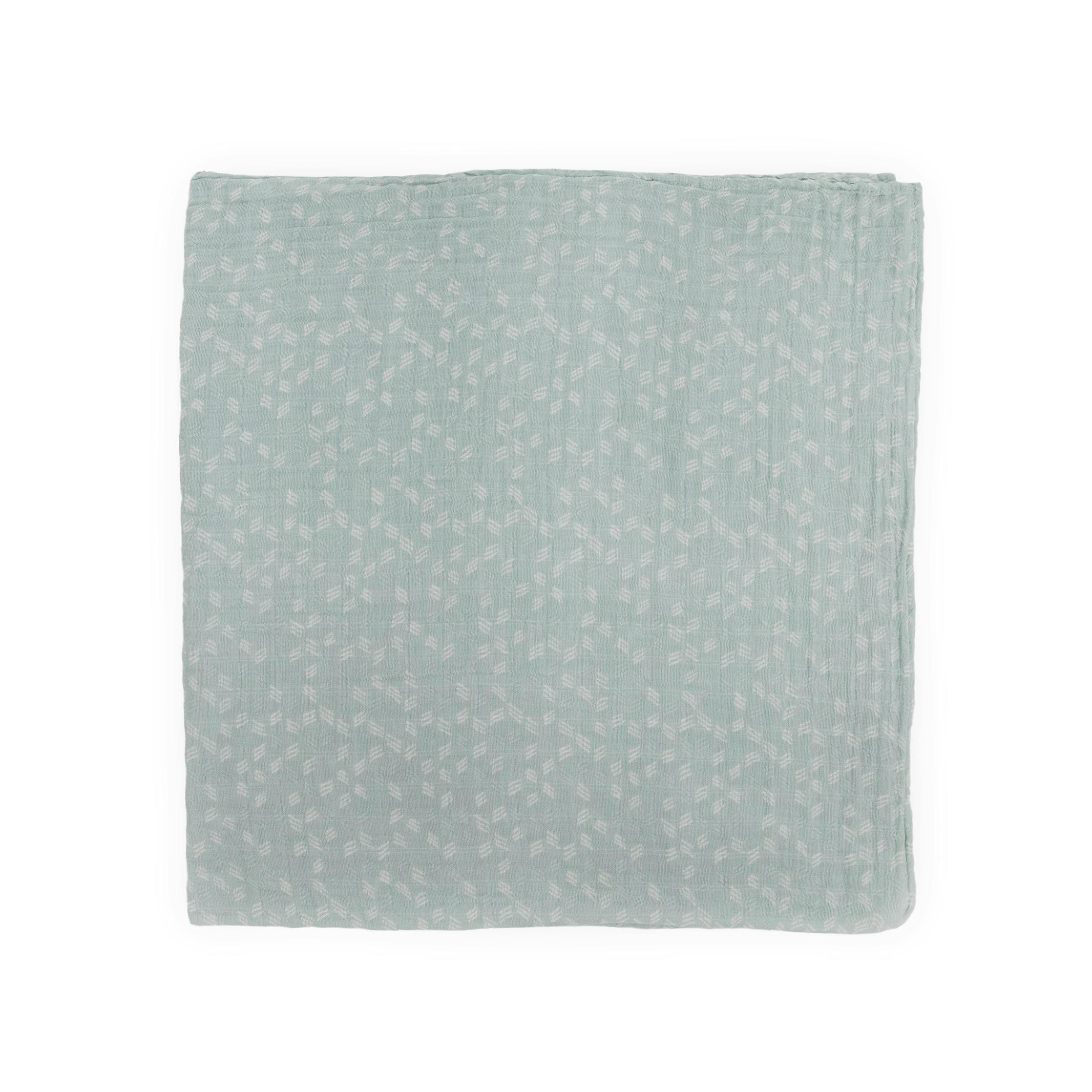 Cotton Muslin Swaddle Blanket - Misty Field